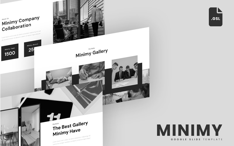 Minimy – Minimalny szablon Prezentacji Google