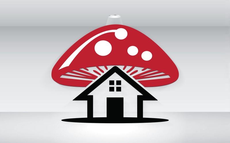 Шаблон логотипа Mush Room Real Estate