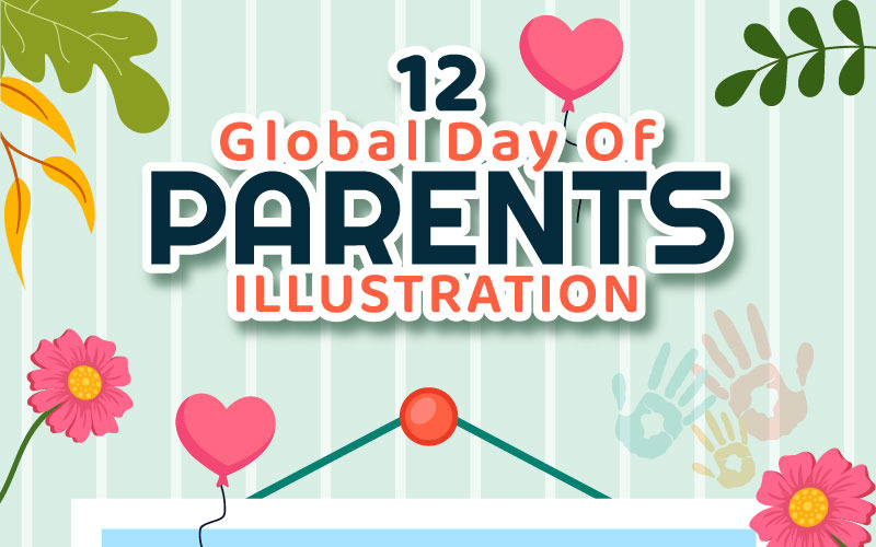 12 Ilustração do Dia Global dos Pais