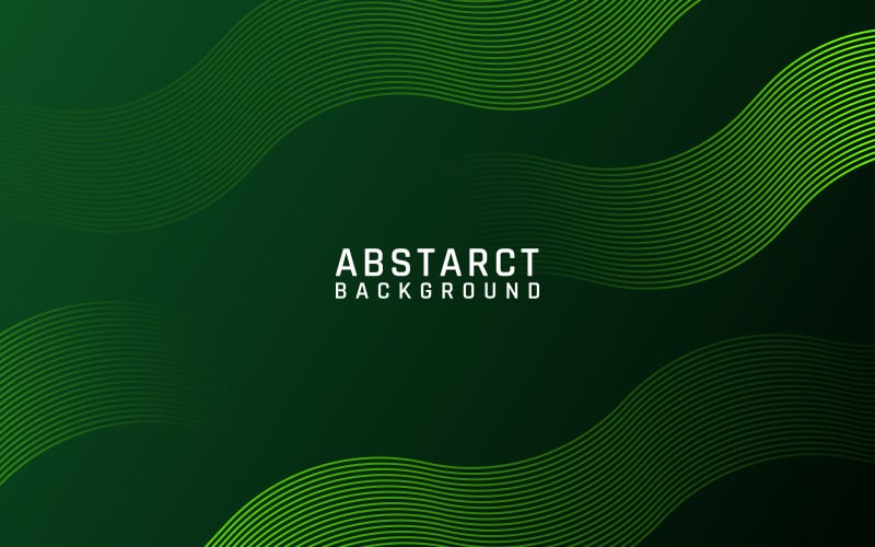 Sfondo della linea di tecnologia verde astratta Premium