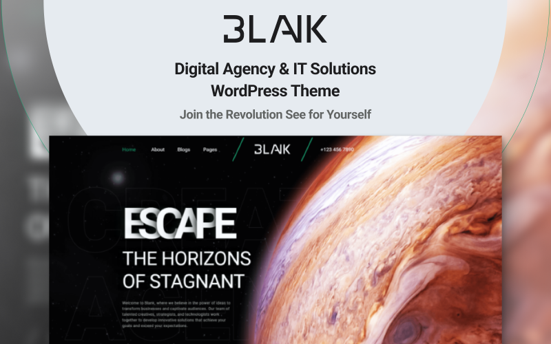 The Blank - Agence numérique - Thème WordPress pour agence de marketing et solutions informatiques