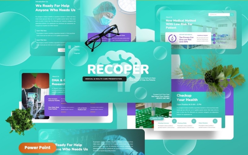 Recoper - Охорона здоров'я Шаблон Powerpoint