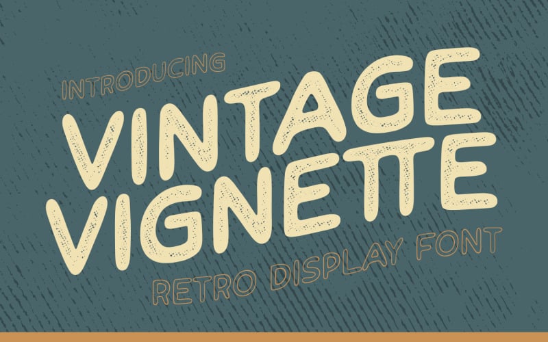 Vintage matrica - Retro betűtípus