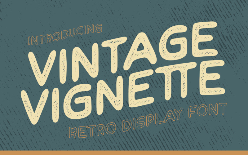 Vintage vignet - Retro lettertype