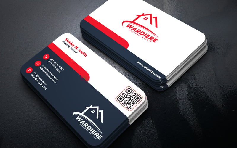 Business Card for Real Estate Investment Planner - Visiting Card Template