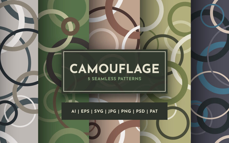 Définir 5 modèles de camouflage sans couture | 2
