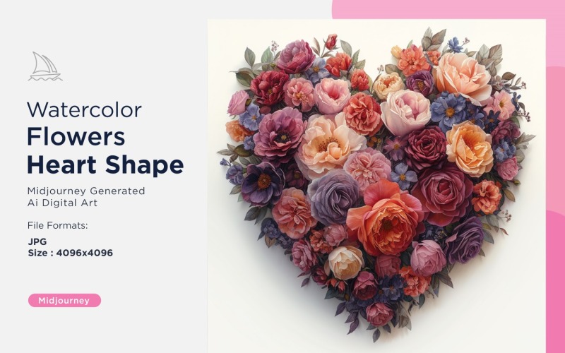 Flores en forma de corazón Sentimientos de amor Un manifiesto de San Valentín