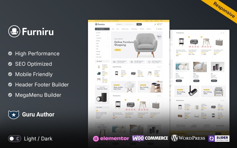 Furniru - Mobilya ve İç Mekan Elementor WooCommerce Teması