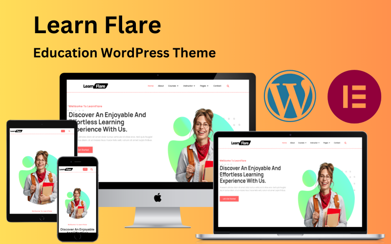 Ismerje meg a Flare-t – Oktatás és online tanítás Elementor WordPress téma