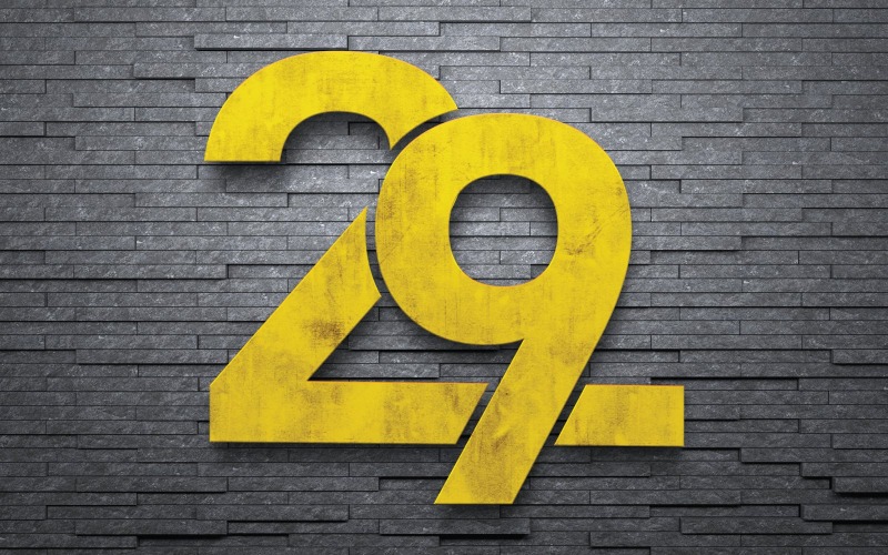 Творчі номер 29 логотип шаблону дизайну