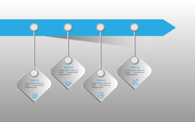 Fyrkantig stil vektor eps modern infographic design.