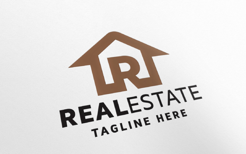 Immobilier Lettre R Logo