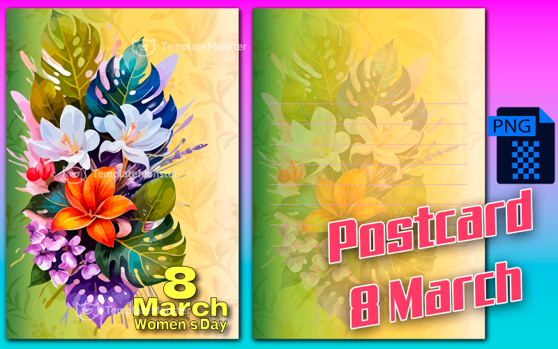Kartpostal 8 Mart ( 2 )