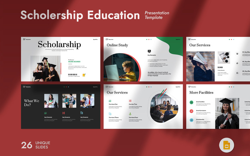 Plantilla de presentación digital de Google Slides sobre educación