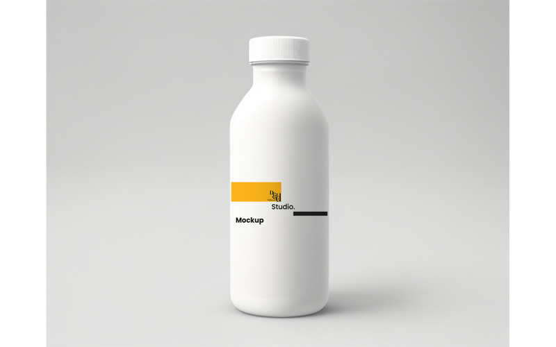 botella de maqueta en blanco #01