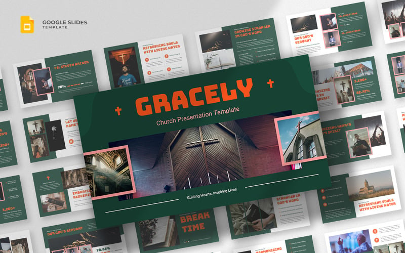 Gracely - Kerk Google Slides-sjabloon