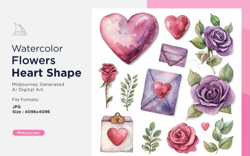 Flowers Heart Shape Sweethearts' Serenade Love in Harmony 13