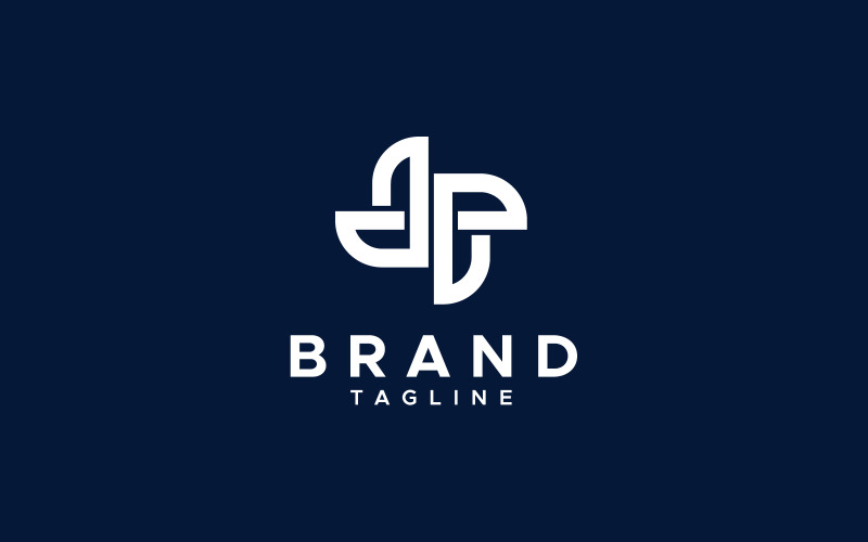 Abstract minimal symbol logo design template