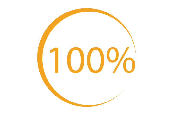 100 procent ikon symbol logotyp version v1