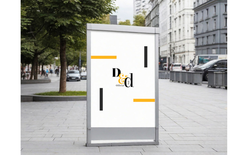 Straßenplakat, leeres Modell #03