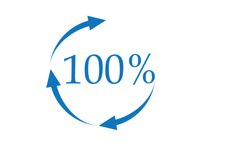 100 per cento icona simbolo logo versione v30