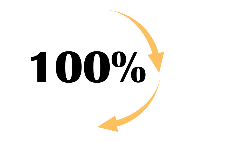 100 per cento icona simbolo logo versione v31