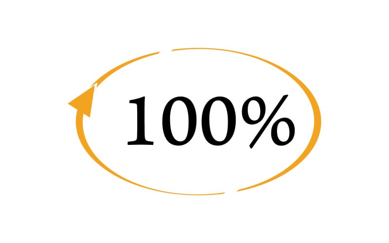 100 persent icon symbol logo version v34