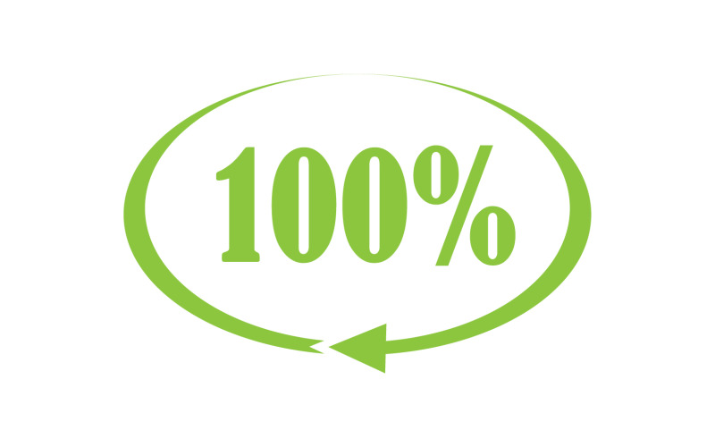 100 persent значок символ логотип версія v10