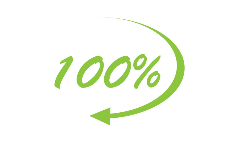 100 procent ikon symbol logotyp version v11