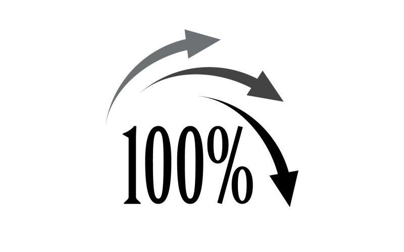 100 procent ikon symbol logotyp version v45
