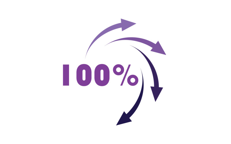 100 procent ikon symbol logotyp version v53
