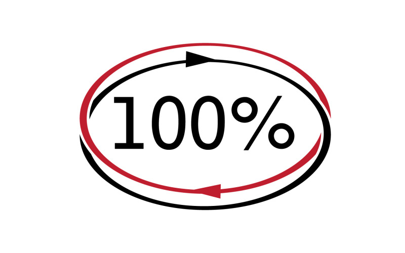 100% 图标符号标志版本 v20