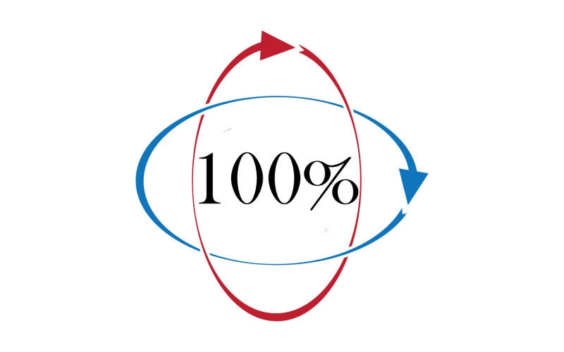 Versione logo simbolo icona 100 pers. v25