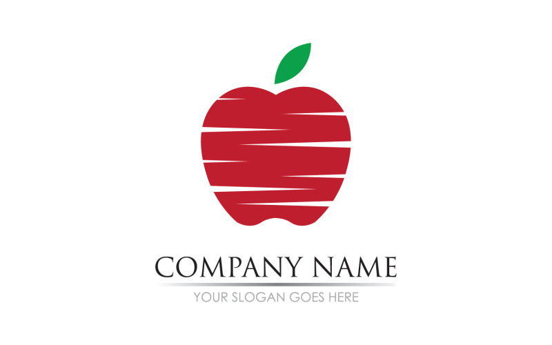 Apple fruit pictogram symbool logo versie v8