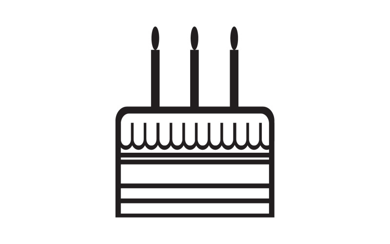 Ikona logo tortu urodzinowego wersja v45