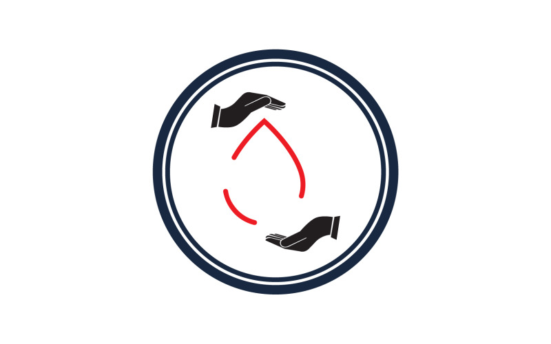 Крапля крові значок логотип шаблон версії v25