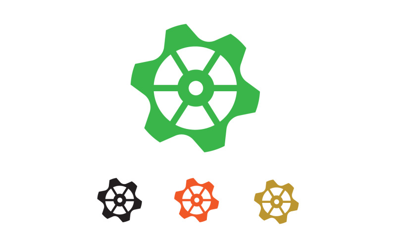 Szablon logo skrzyni biegów, wektor v31