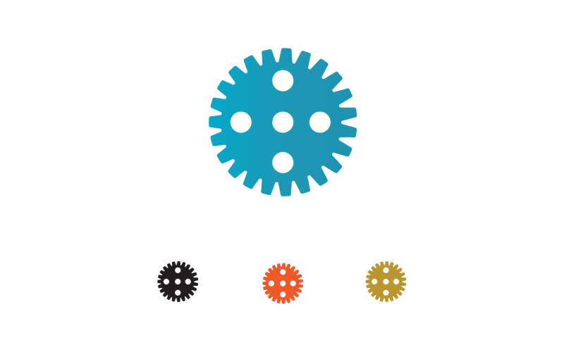 Versnellingsbak logo pictogram sjabloon vector v64