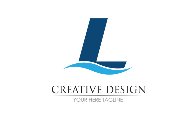 Letter L initial name logo vector v21
