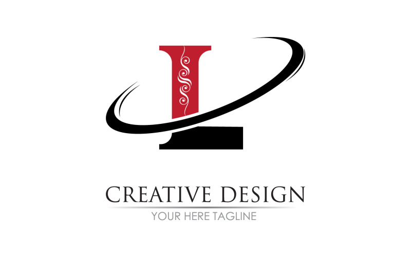 Lettera L nome iniziale logo vettore v33