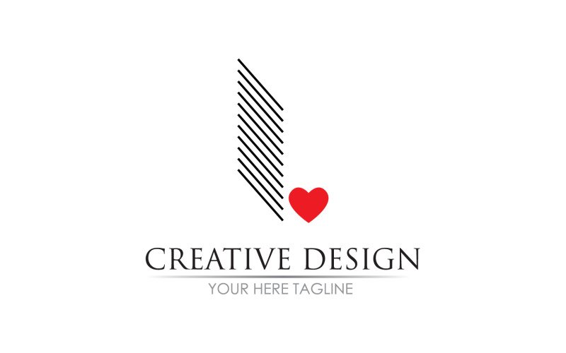 Вектор логотипа буквы L начального имени v62