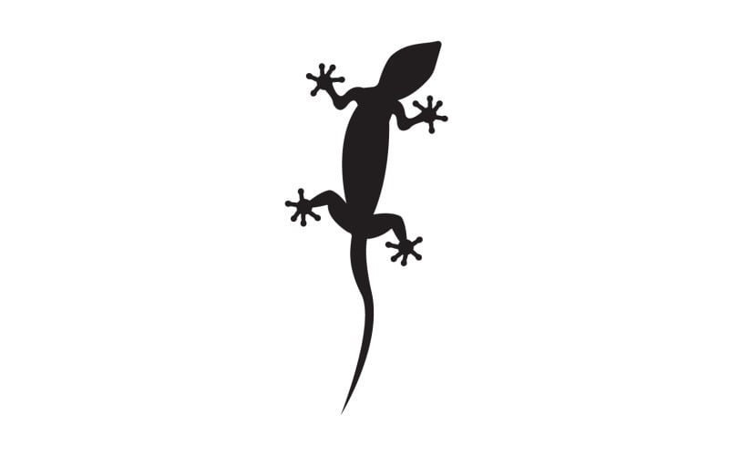 Lizard chameleon home lizard logo v59