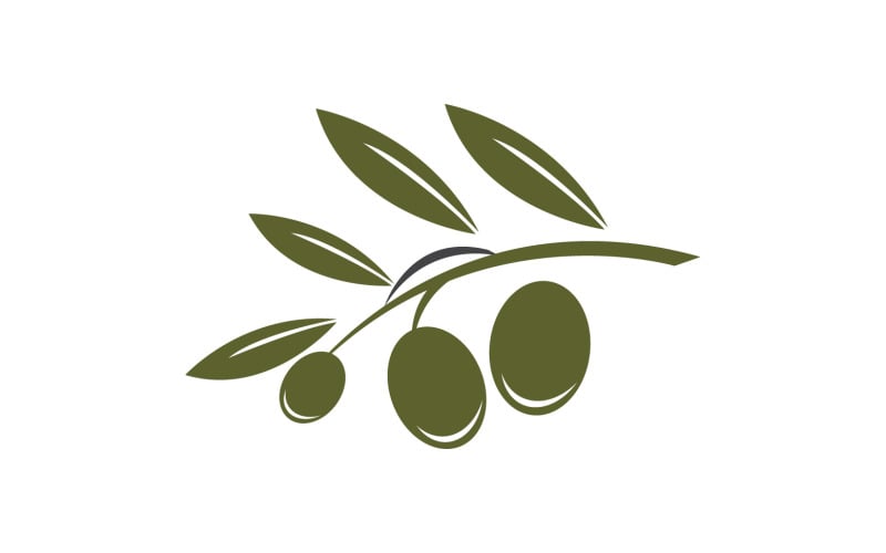 Modèle d'icône d'huile d'olive, logo vectoriel v21
