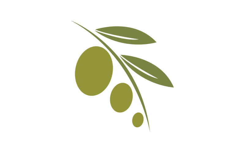 Modèle d'icône d'huile d'olive, logo vectoriel v22