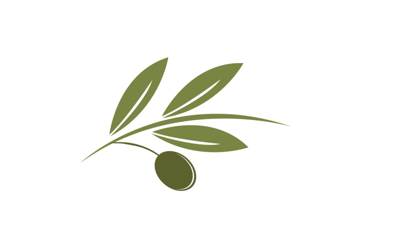 Modelo de logotipo de ícone de azeite de oliva vetor v10