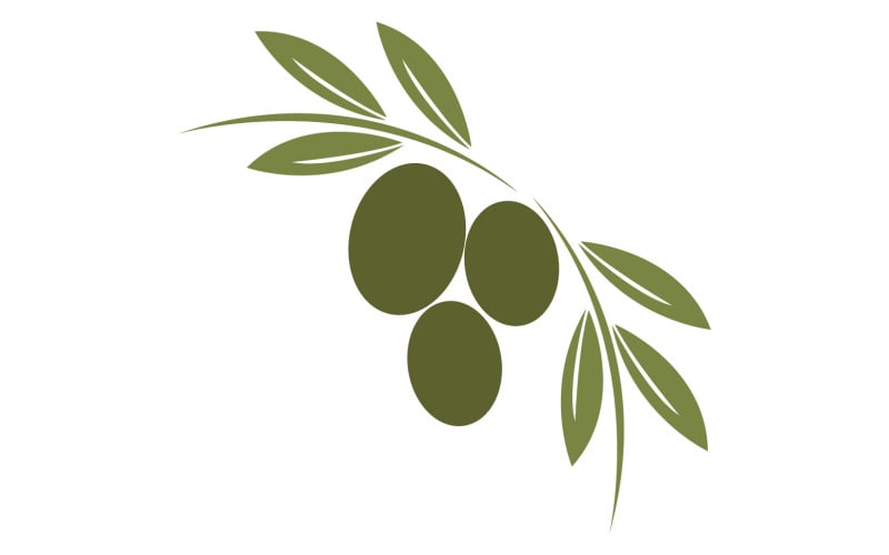 Olie olijf pictogram sjabloon logo vector v25