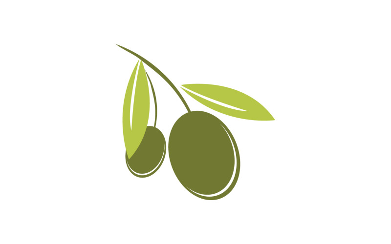 Modelo de logotipo de ícone de azeite de oliva vetor v37