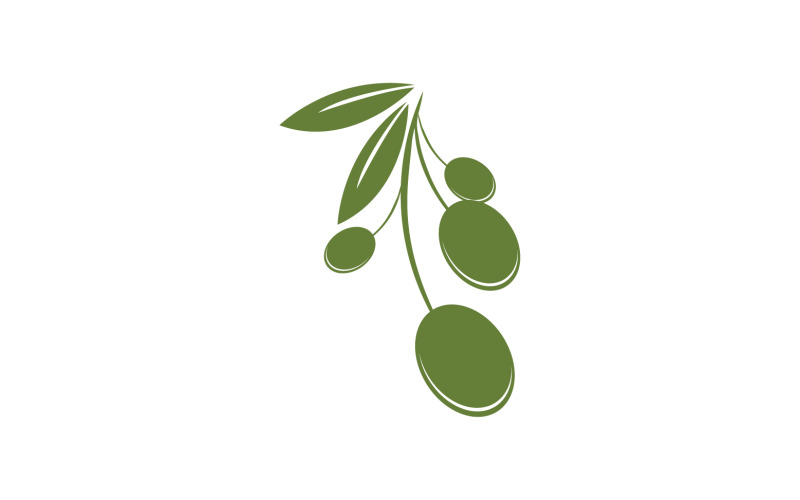 Modelo de logotipo de ícone de azeite de oliva vetor v45
