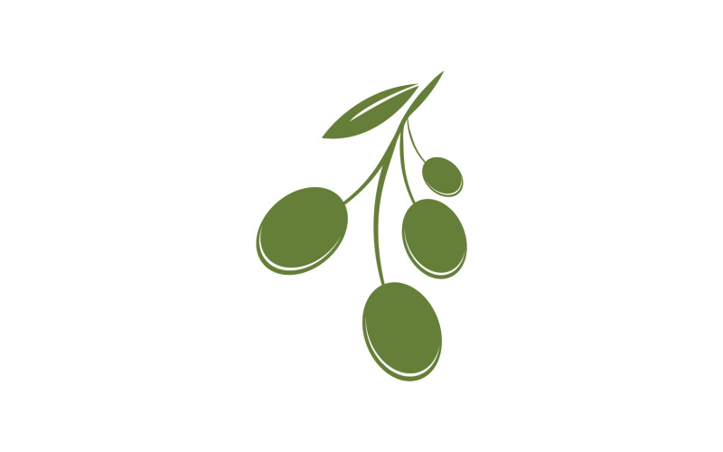 Modelo de logotipo de ícone de azeite de oliva vetor v51