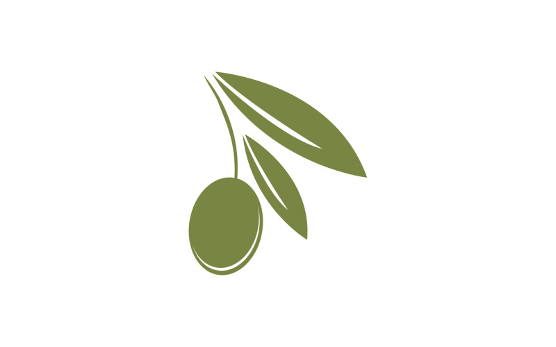 Öl-Oliven-Symbol-Vorlage, Logo-Vektor v64